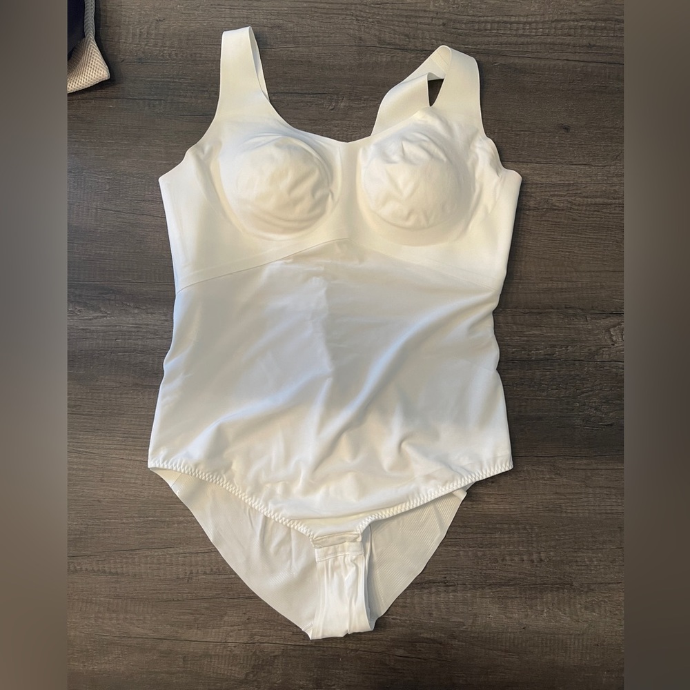 Honeylove Tank Bodysuit Shapewear - White 2XL